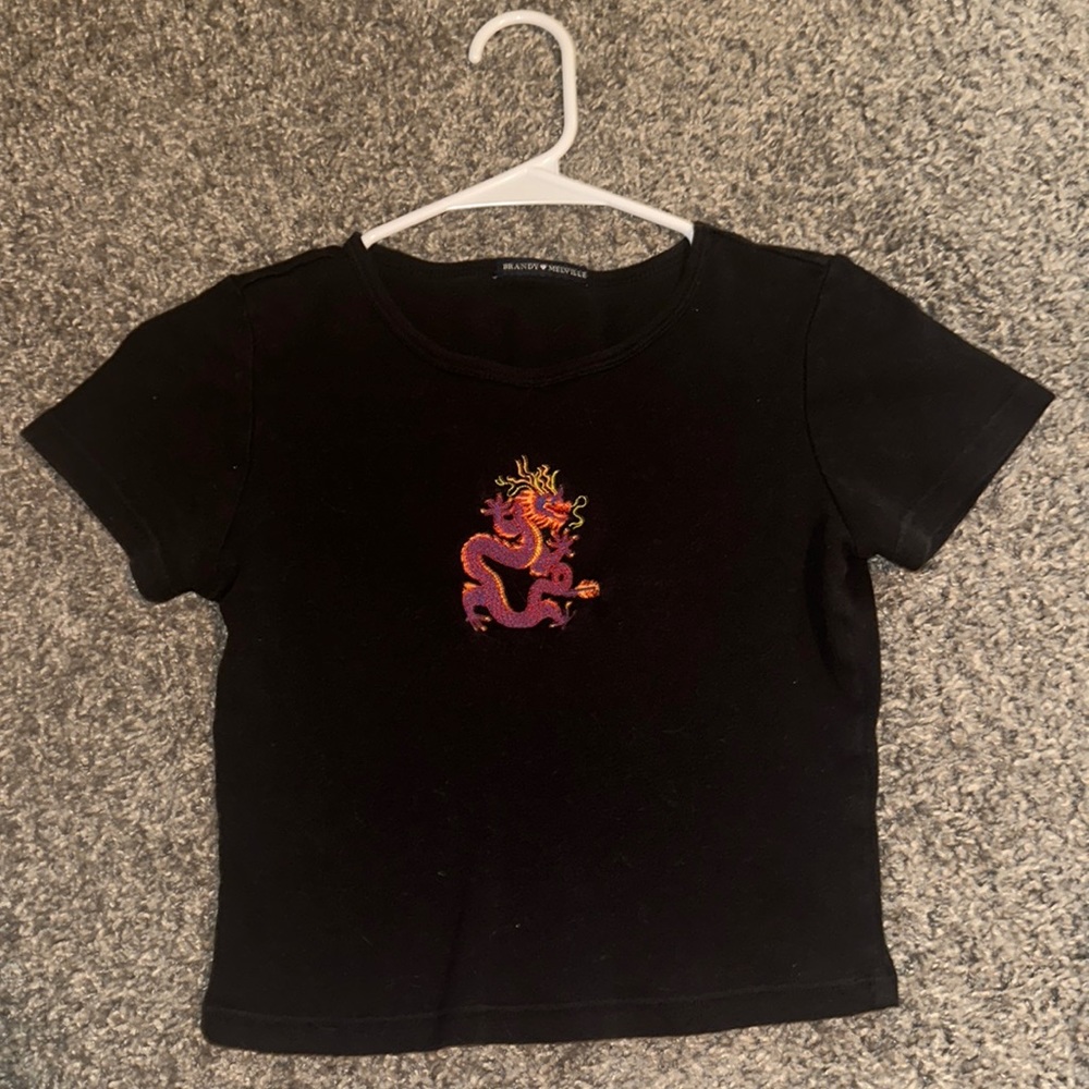 Brandy Melville dragon crop top
